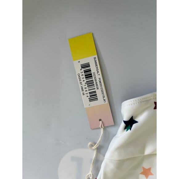 NWT!! SUMMERSALT Small Scatter Stars Home Edit Collaboration Bikini Top Size 6 - Picture 5 of 12